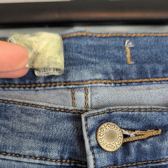 Free People Denim Blue Wide Leg Jeans - Picture 9 of 10